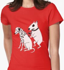 Pittbul tattooing Dalmatian Women's Fitted T-Shirt