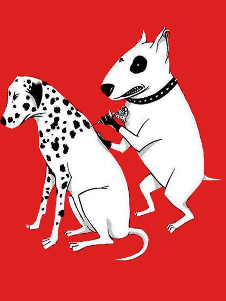 Pittbul tattooing Dalmatian by jaxters
