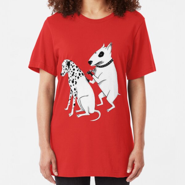 Pittbul tattooing Dalmatian Slim Fit T-Shirt