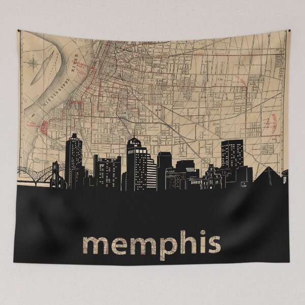 Item preview, memphis skyline designed and sold by BekimART.