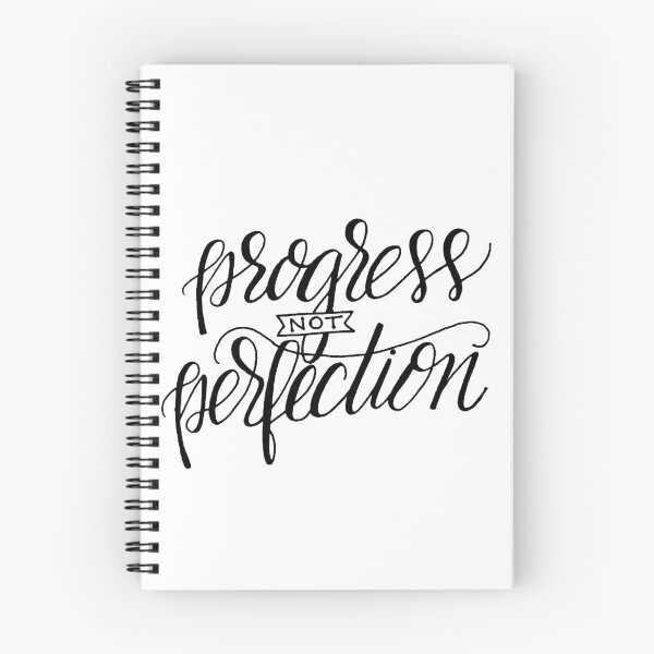 Item preview, Progress Not Perfection - Cursive designed and sold by SoberTeeCo.
