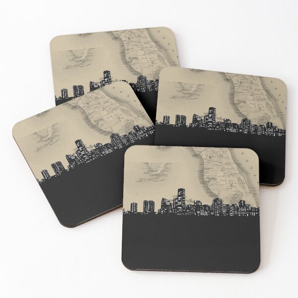 Item preview, miami skyline designed and sold by BekimART.