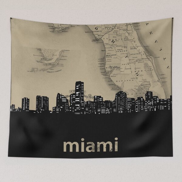 Item preview, miami skyline designed and sold by BekimART.