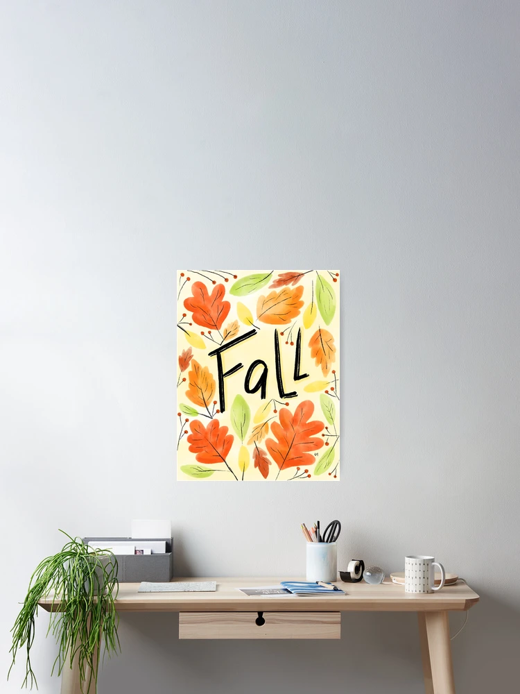 Thumbnail 2 of 3, Poster, Fall In Leaves designed and sold by RuthMCreative.