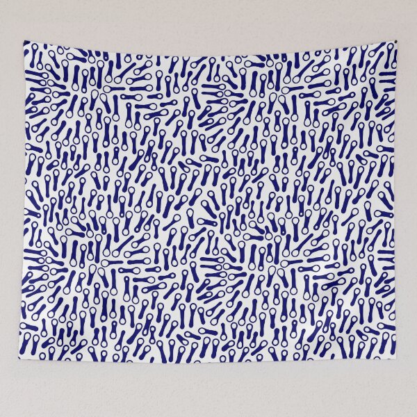 Item preview, Abstract Shapes Pattern 270919 -  Dark Blue on White designed and sold by Artberry.