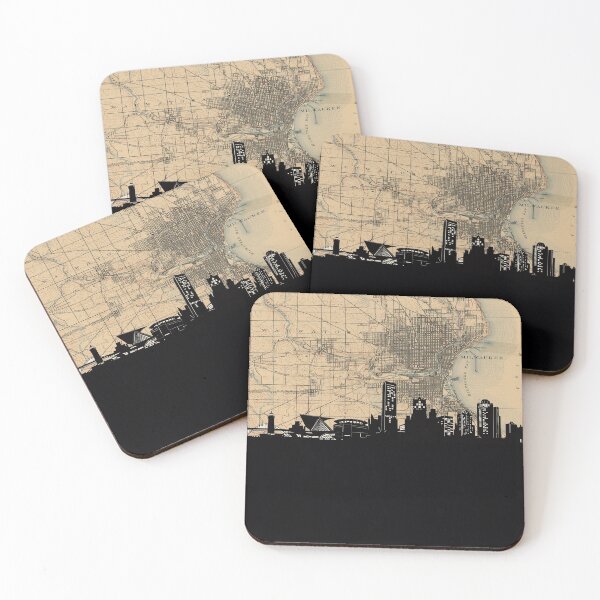 Item preview, milwaukee skyline designed and sold by BekimART.