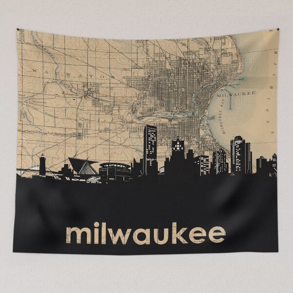 Item preview, milwaukee skyline designed and sold by BekimART.