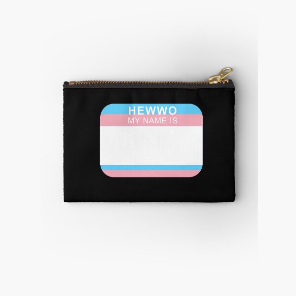 Item preview, Hewwo my name is (trans flag) designed and sold by brobat.