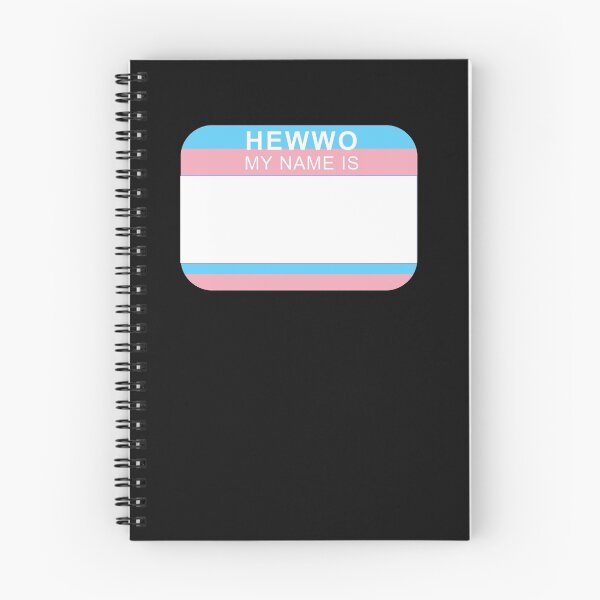 Item preview, Hewwo my name is (trans flag) designed and sold by brobat.