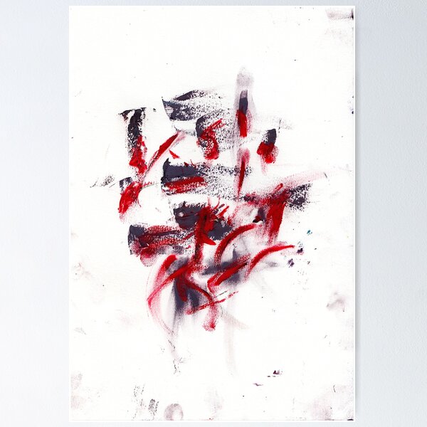 minimalism experimentation 1 of 1 oil pastels abstract Poster