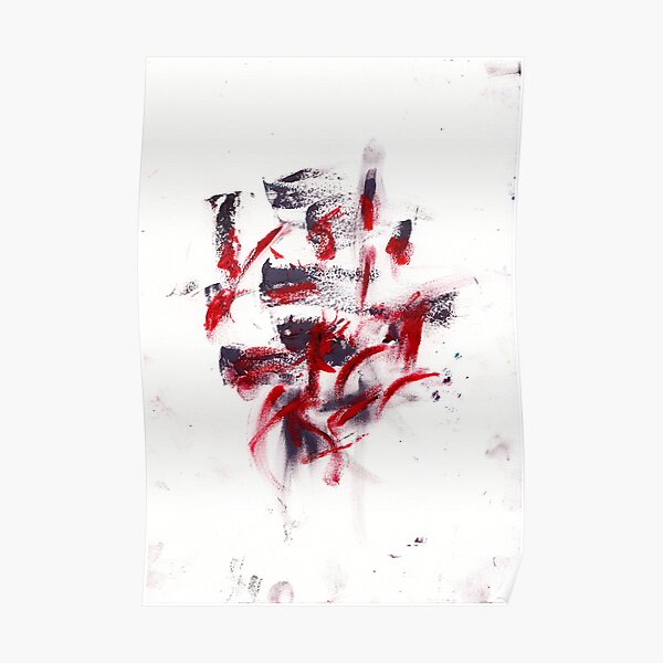 minimalism experimentation 1 of 1 oil pastels abstract Poster