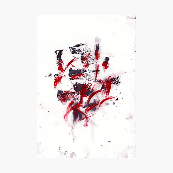 minimalism experimentation 1 of 1 oil pastels abstract Photographic Print