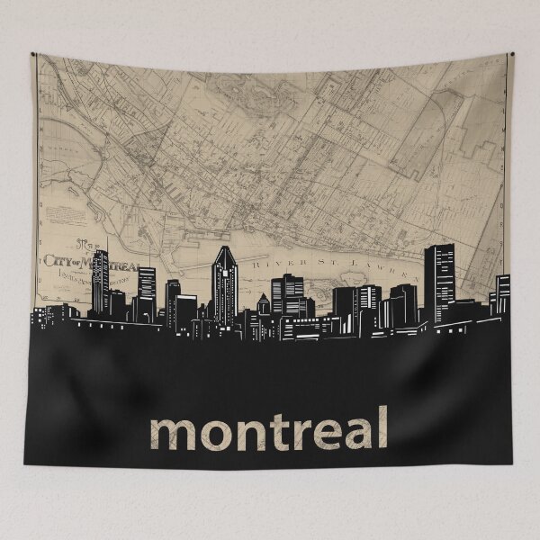Item preview, montreal skyline designed and sold by BekimART.