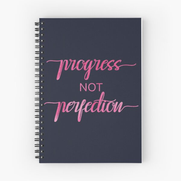 Item preview, Progress Not Perfection - Cursive - Pink designed and sold by SoberTeeCo.