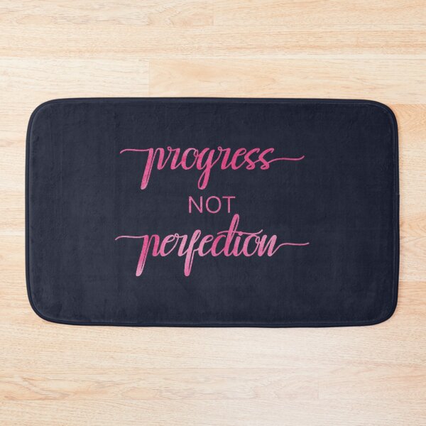 Item preview, Progress Not Perfection - Cursive - Pink designed and sold by SoberTeeCo.