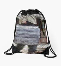 Traveling Man Drawstring Bag
