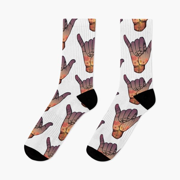 Item preview, Palm tree sunset shaka  designed and sold by ouatisworld.