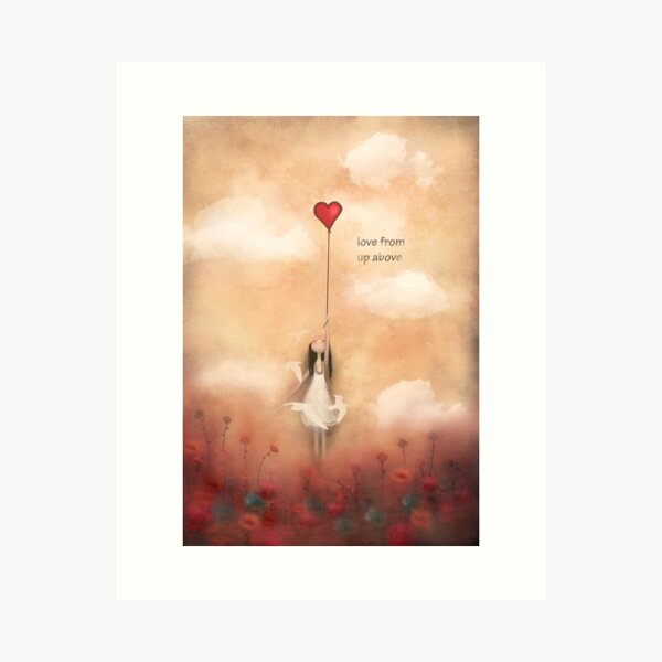 loVe from up above Art Print