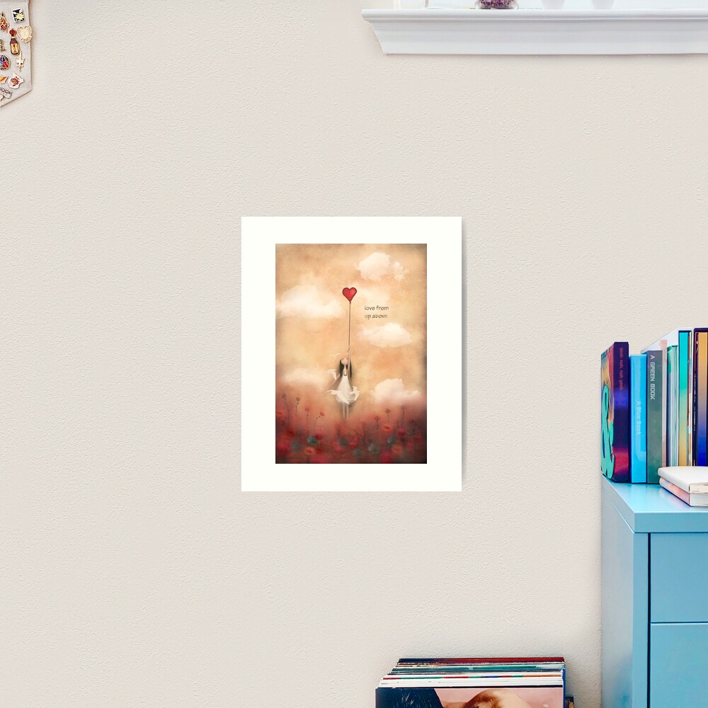 loVe from up above Art Print