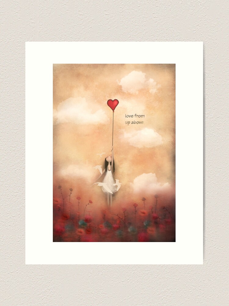 Alternate view of loVe from up above Art Print