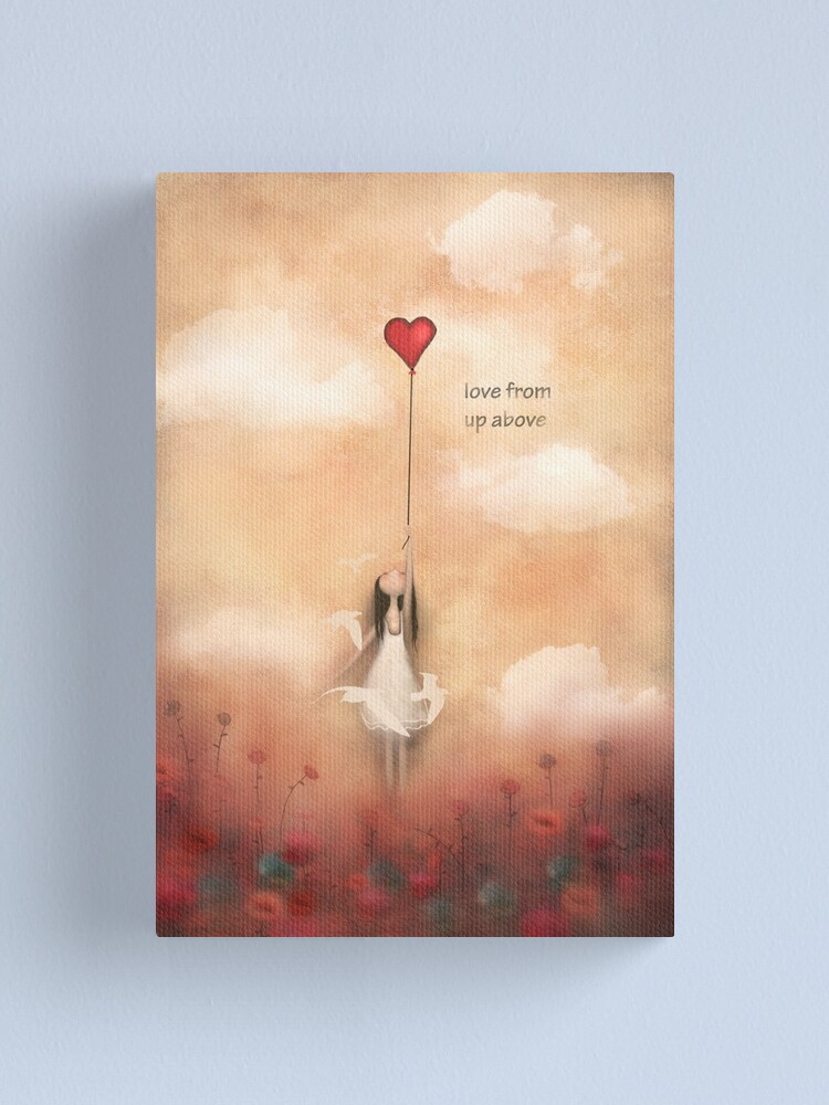 Thumbnail 1 of 3, Canvas Print, loVe from up above designed and sold by theArtoflOve.