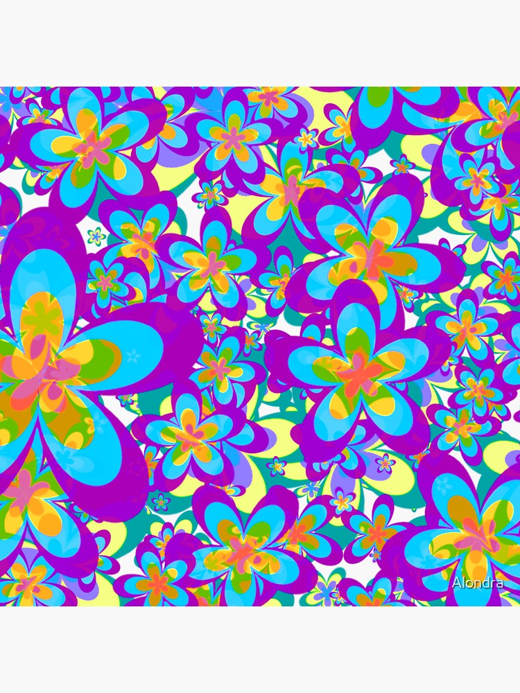 Flower Power Hippy Design Sticker By Alondra Redbubble 