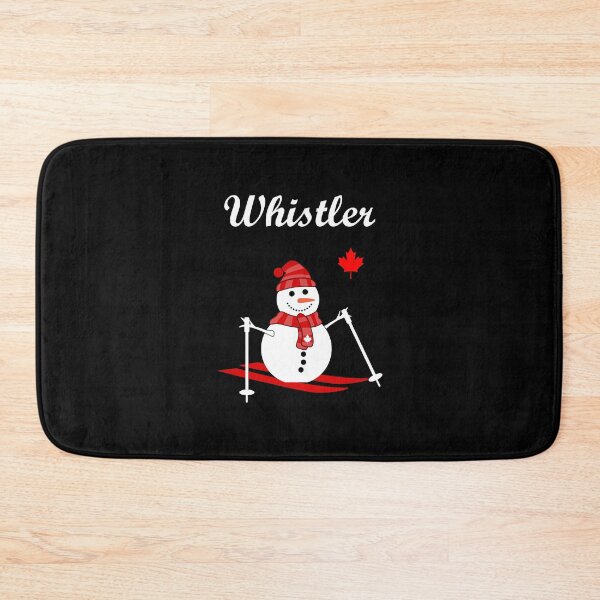Item preview, Whistler Canada Skiing Snowman and Red Maple Leaf Color designed and sold by TinyStarCanada.