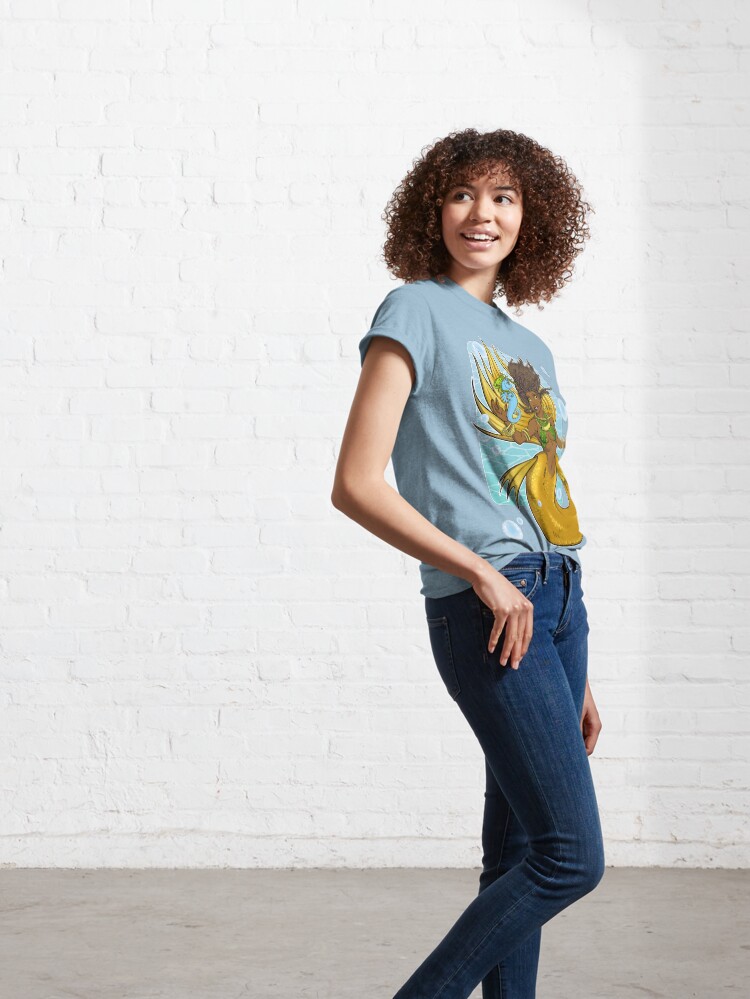Alternate view of Island Mermaid Bubbles Classic T-Shirt