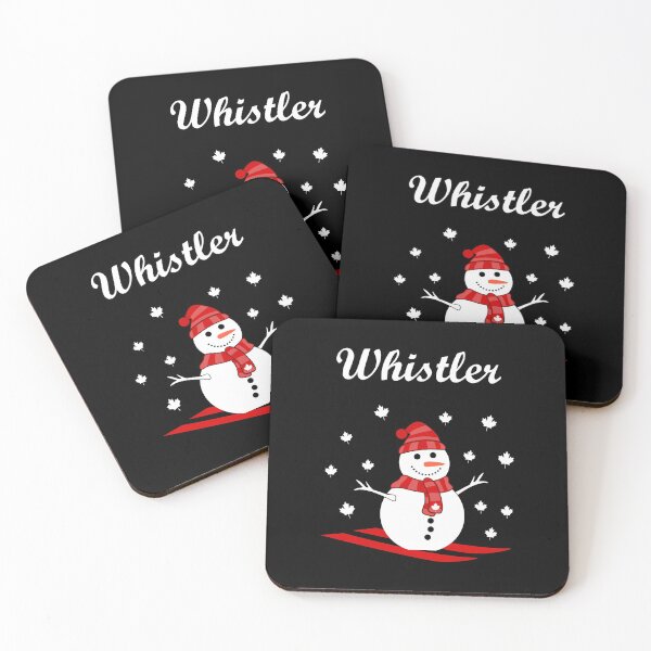 Item preview, Whistler Canada Snowman with Maple Leaf Snow Color designed and sold by TinyStarCanada.