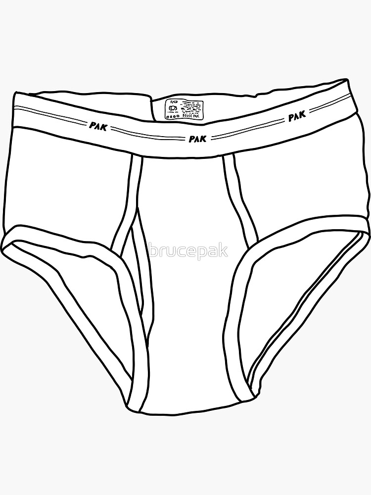 "Tightie Whities" Sticker for Sale by brucepak Redbubble