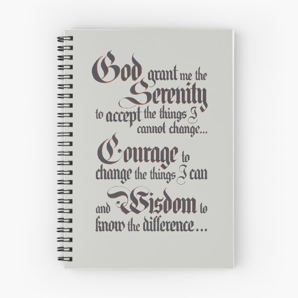 Item preview, Serenity Prayer - AA Script designed and sold by SoberTeeCo.