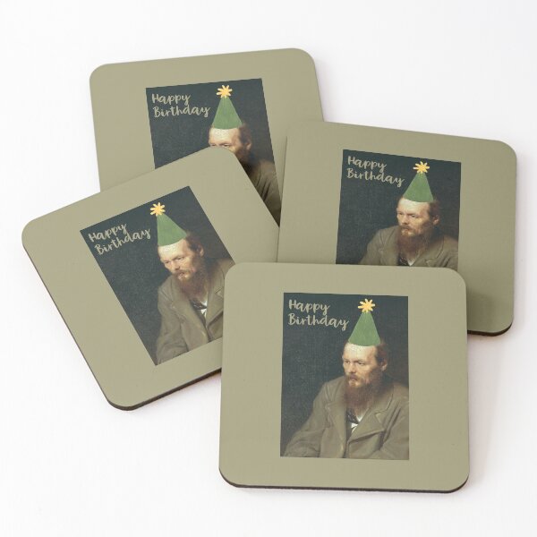 Item preview, Fyodor Dostoevsky Says Happy Birthday. Russian Literature Birthday Wishes designed and sold by kierkegaard.