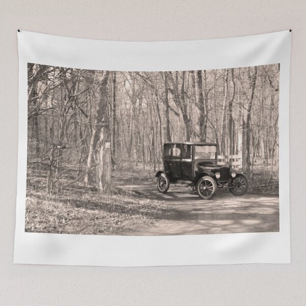 Item preview, Ford Model T Black & White Landscape designed and sold by stewart777.