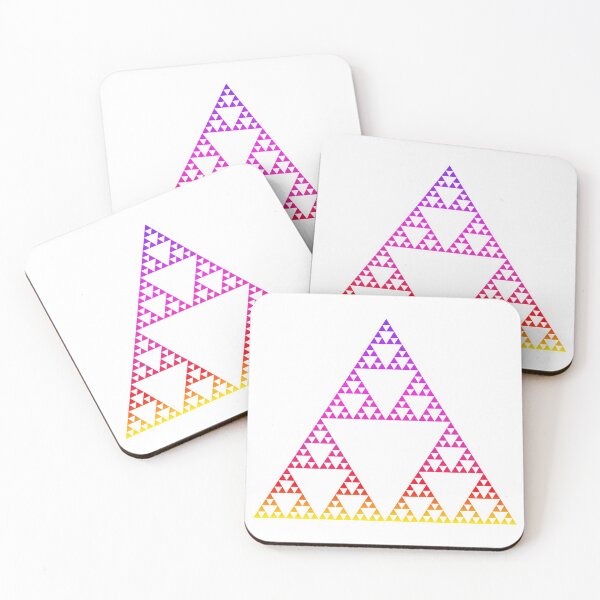 Item preview, Sierpinski Triangle - Yellow / Purple Gradient designed and sold by ilexdesigns.