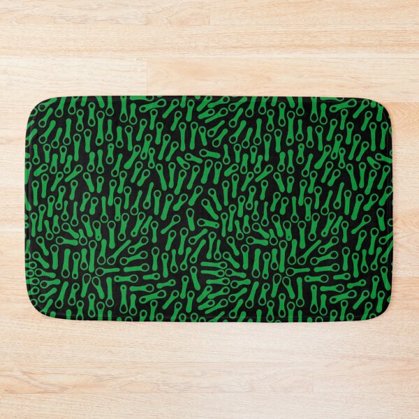 Item preview, Abstract Shapes Pattern 270919 -  Grass Green on Black designed and sold by Artberry.
