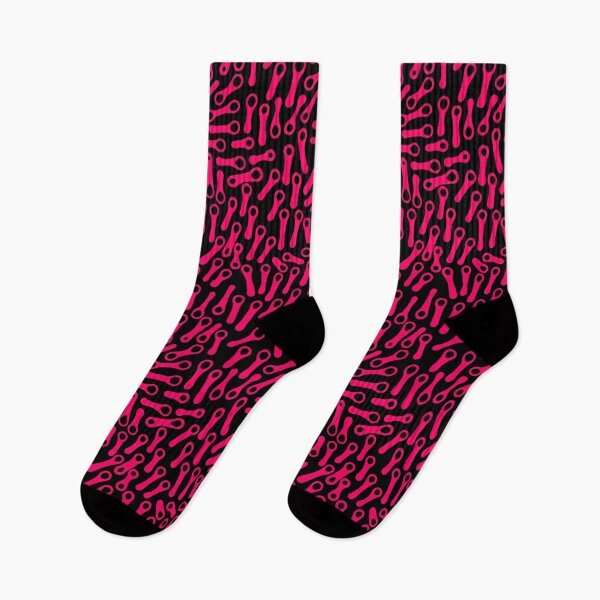 Item preview, Abstract Shapes Pattern 270919 -  Neon Red on Black designed and sold by Artberry.