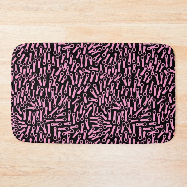Item preview, Abstract Shapes Pattern 270919 - Pink on Black designed and sold by Artberry.