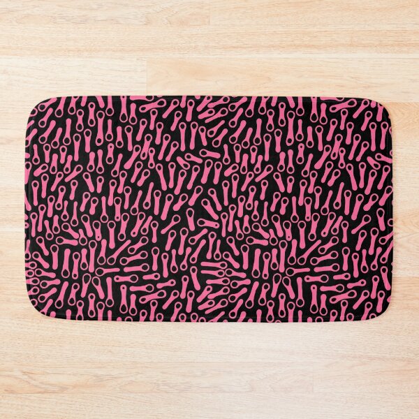 Item preview, Abstract Shapes Pattern 270919 - Deep Pink on Black designed and sold by Artberry.