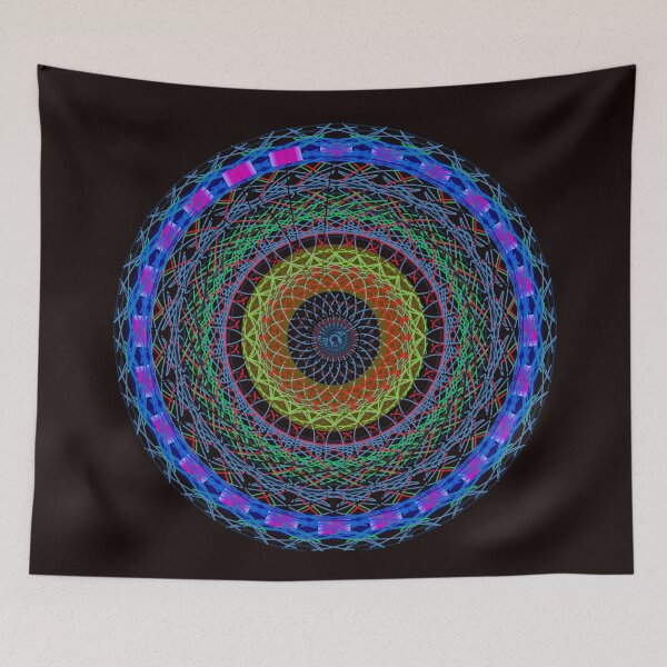 Item preview, Multicolored Mandala Psychedelic Graphic designed and sold by Crobin1961.