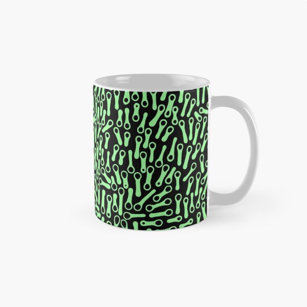 Item preview, Abstract Shapes Pattern 270919 - Mint Green on Black designed and sold by Artberry.