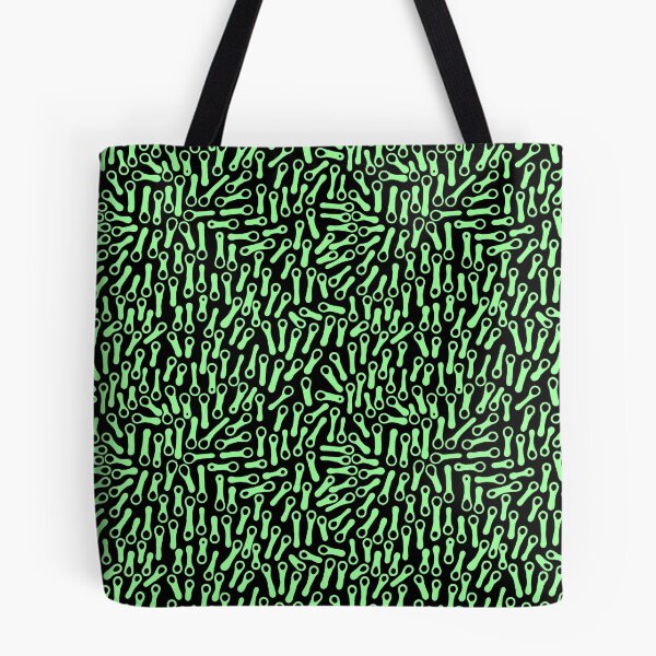 Item preview, Abstract Shapes Pattern 270919 - Mint Green on Black designed and sold by Artberry.