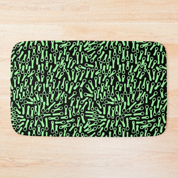 Item preview, Abstract Shapes Pattern 270919 - Mint Green on Black designed and sold by Artberry.