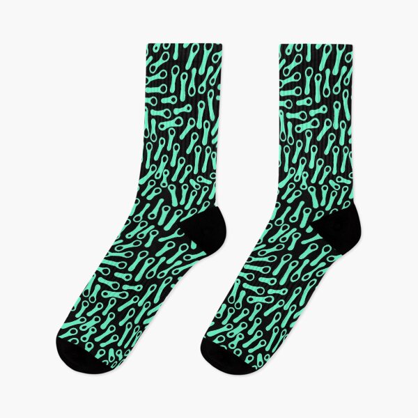 Item preview, Abstract Shapes Pattern 270919 - Turquoise on Black designed and sold by Artberry.
