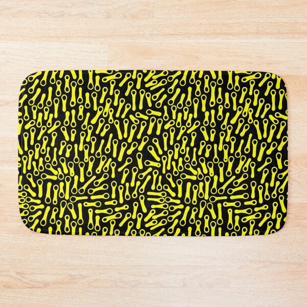 Item preview, Abstract Shapes Pattern 270919 - Yellow on Black designed and sold by Artberry.