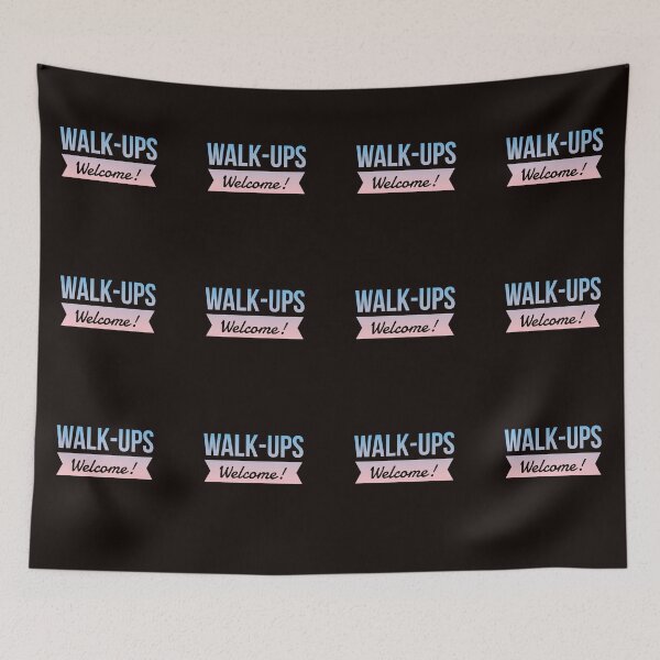Item preview, Walk-Ups Welcome! WoW RPG Meme (pink/blue/bipride) designed and sold by CloudDance.