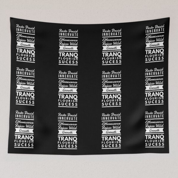 Item preview, Resto Druid Healer Mantra Spell Rotation Healing (white/transp/text1) designed and sold by CloudDance.