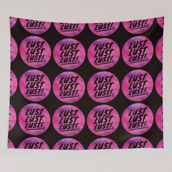 Item preview, Wow Gamer Raider Mantra: LUST LUST LUST! (Pink Storm) designed and sold by CloudDance.
