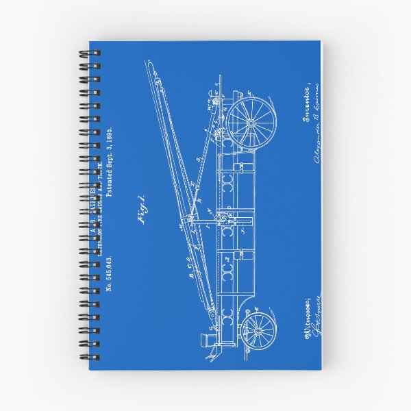 Item preview, Vintage Firetruck Patent - Blueprint designed and sold by FinlayMcNevin.