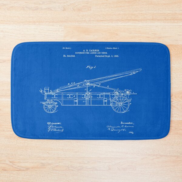 Artikelvorschau, Vintage Feuerwehrauto Patent - Blueprint entworfen und verkauft von FinlayMcNevin.