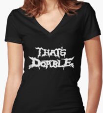 That's Doable Women's Fitted V-Neck T-Shirt